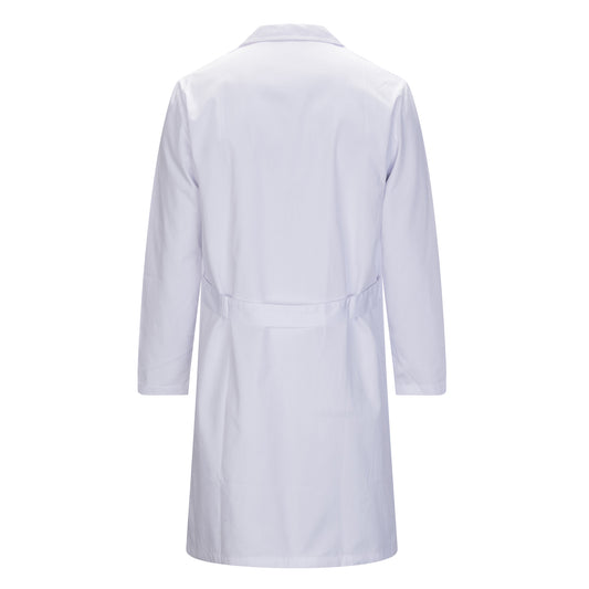 Bata de Laboratorio Mujer Larga 1838 | Bata Médica Blanca con Cinturón Trasero, 190 g/m², Lavable a 90°C - MISEMIYA Uniformes de Trabajo