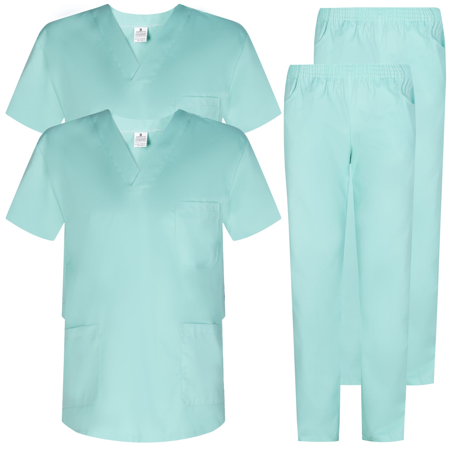 Paquete de 2 conjuntos  - CASACA Y PANTALÓN SANITARIOS UNISEX 2-817-8312 - MISEMIYA Uniformes de Trabajo