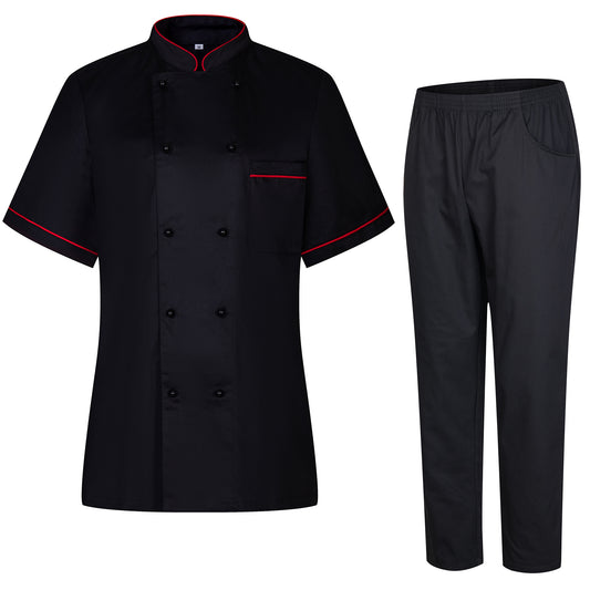 MISEMIYA Conjunto de Chef para Mujer: Chaqueta y Pantalón de Hostelería 849B-8312 - MISEMIYA Uniformes de Trabajo