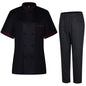MISEMIYA Conjunto de Chef para Mujer: Chaqueta y Pantalón de Hostelería 849B-8312