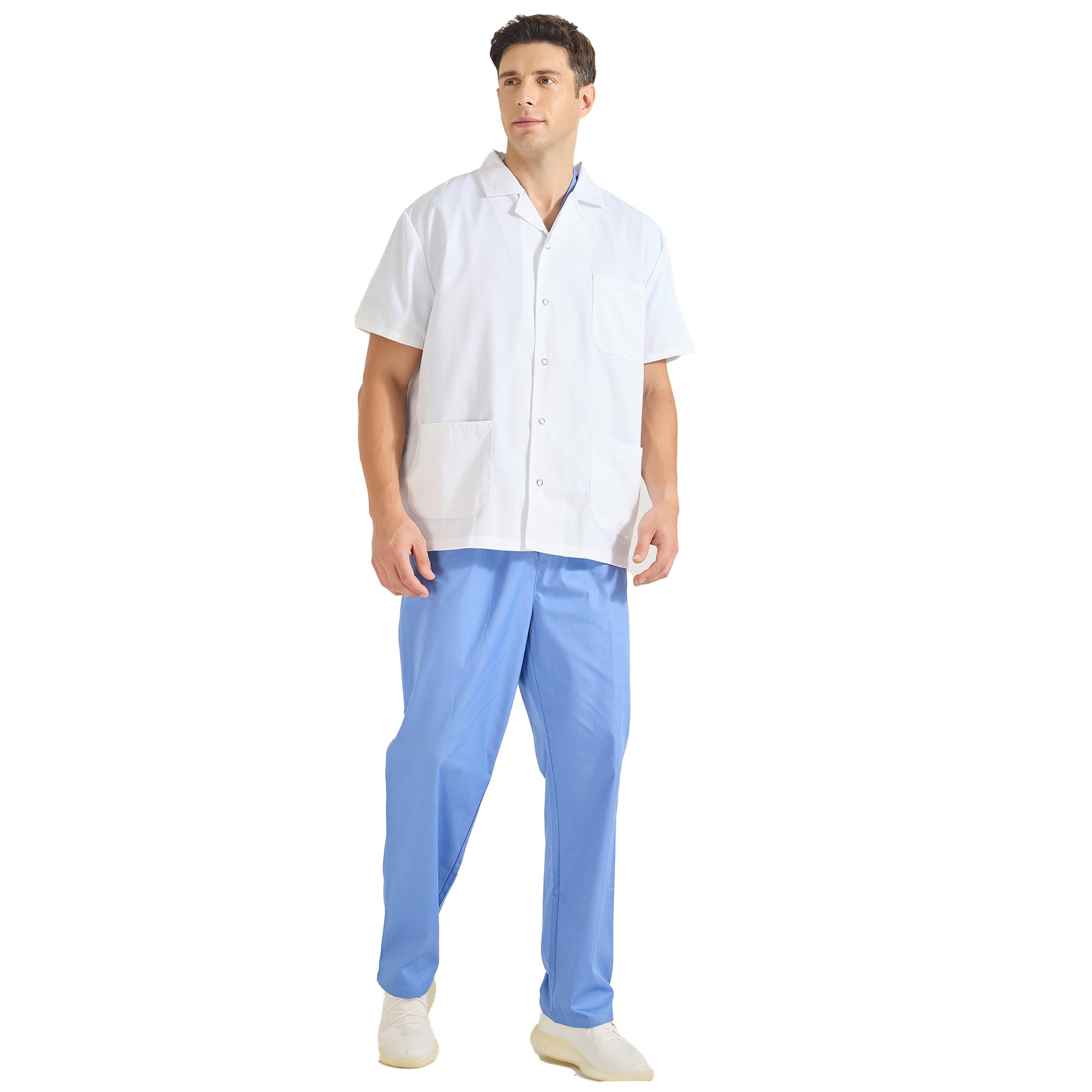 Bata Laboratorio Unisex - Uniforme Sanitario Bata Medicos Bata Farmacia  Ref:Q8165 - MISEMIYA Vestuario Laboral